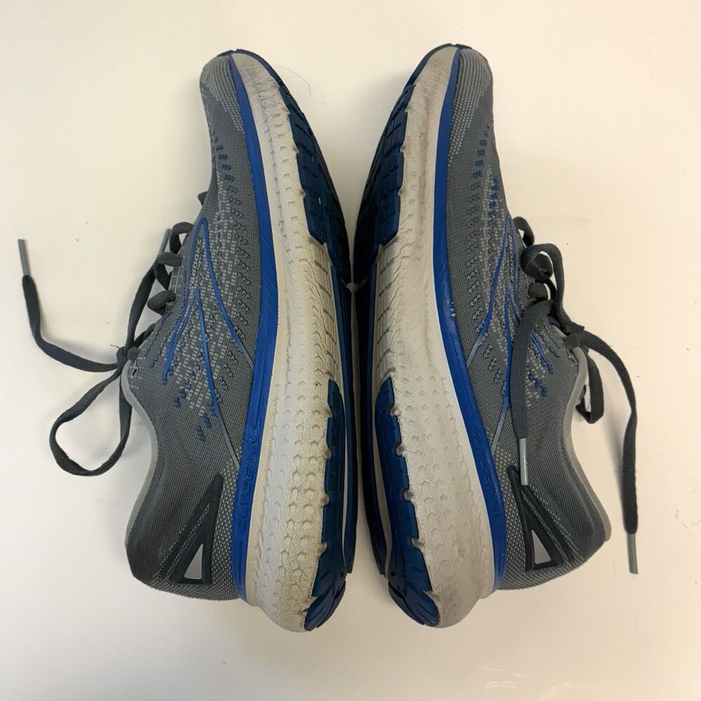 Brooks Mens Glycerin 19 1103561D095 Gray Blue Running Shoes Sneakers Size 8 - Picture 5 of 11